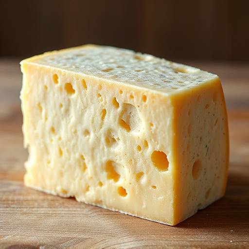 Block of aged Parmesan cheese