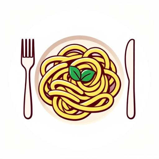 Icon of a plate of pasta representing the Pasta category