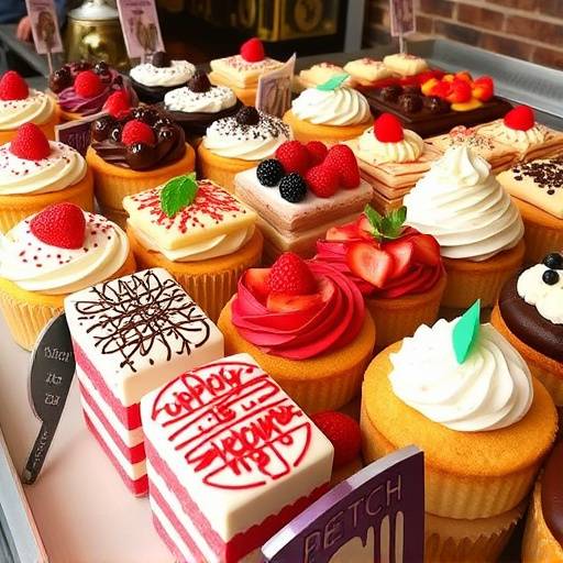 Selection of Italian sweets and desserts